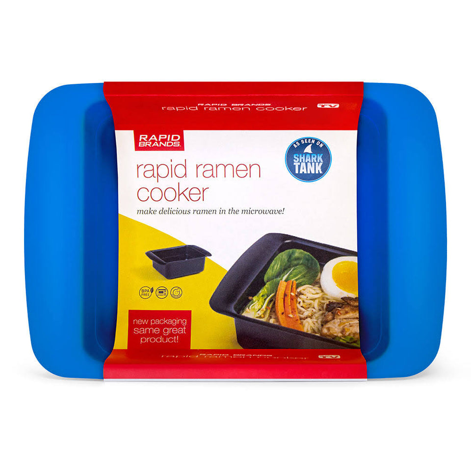 Rapid Ramen Cooker Microwavable Cookware for Instant Ramen BPA Free and Dishwasher Safe for Dorm, Small Kitchen or Office Blue