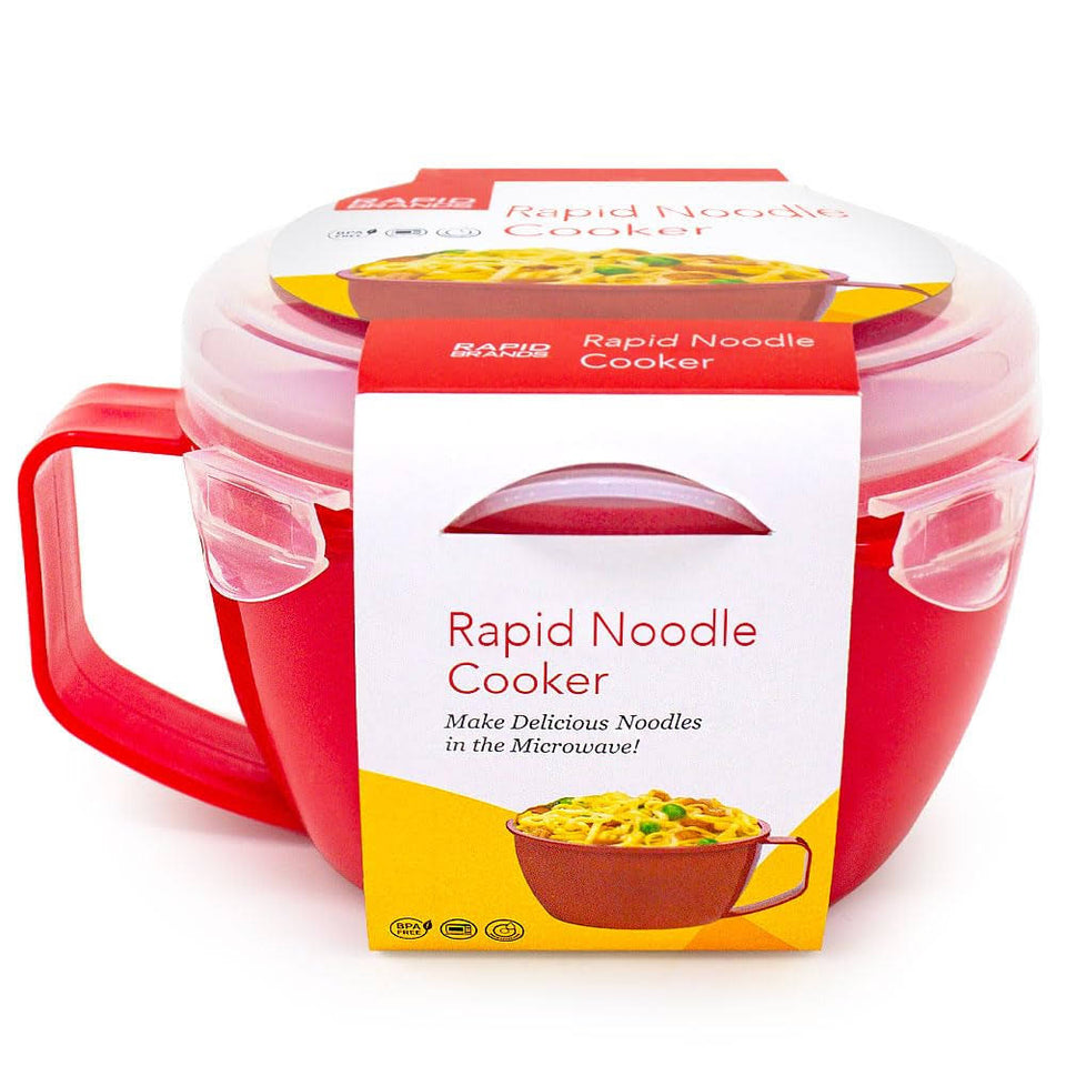 Rapid Cup Noodle/Soup Bowl | Microwave Soup & Noodles in Minutes | for Dorm Small Kitchen or Office | Dishwasher-Safe Microwaveable &