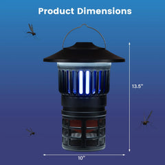 Tangkula Bug Zapper Outdoor Mosquito Killer Fly Traps with 3 Adjustable Lighting Modes