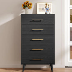 Lofka King Bedroom Furniture Set Includes One King Bed Frame, Two Nightstands and 2 Dressers for Modern Home Decor