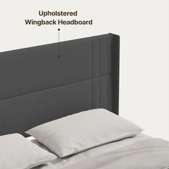 Lofka King Bedroom Furniture Set Includes One King Bed Frame, Two Nightstands and 2 Dressers for Modern Home Decor