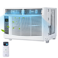 Garvee 5000 BTU Window Air Conditioner, Fast Cooling for Rooms up to 150 Sq. Ft, Window Ac Unit with 7 Level Temperature Setting, White