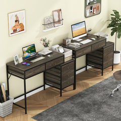 Tangkula 51" Home Office Desk with Printer Stand