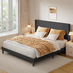 Lofka King Bedroom Furniture Set Includes One King Bed Frame, Two Nightstands and 2 Dressers for Modern Home Decor