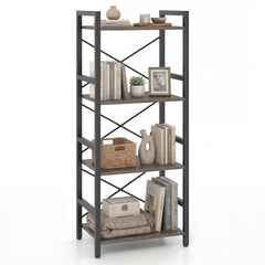 Tangkula 3-Tier Industrial Bookshelf for Home Office