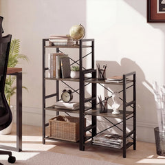 Tangkula 3-Tier Industrial Bookshelf for Home Office