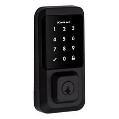 Kwikset Halo Touchscreen Wi Fi Smart Deadbolt Hardware Lock with Smartkey Satin Nickel