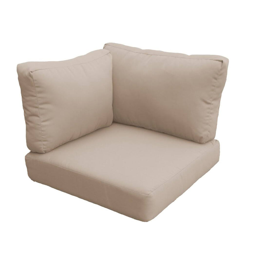 TK Classics Covers for High-Back Corner Chair Cushions 6 Inches Thick